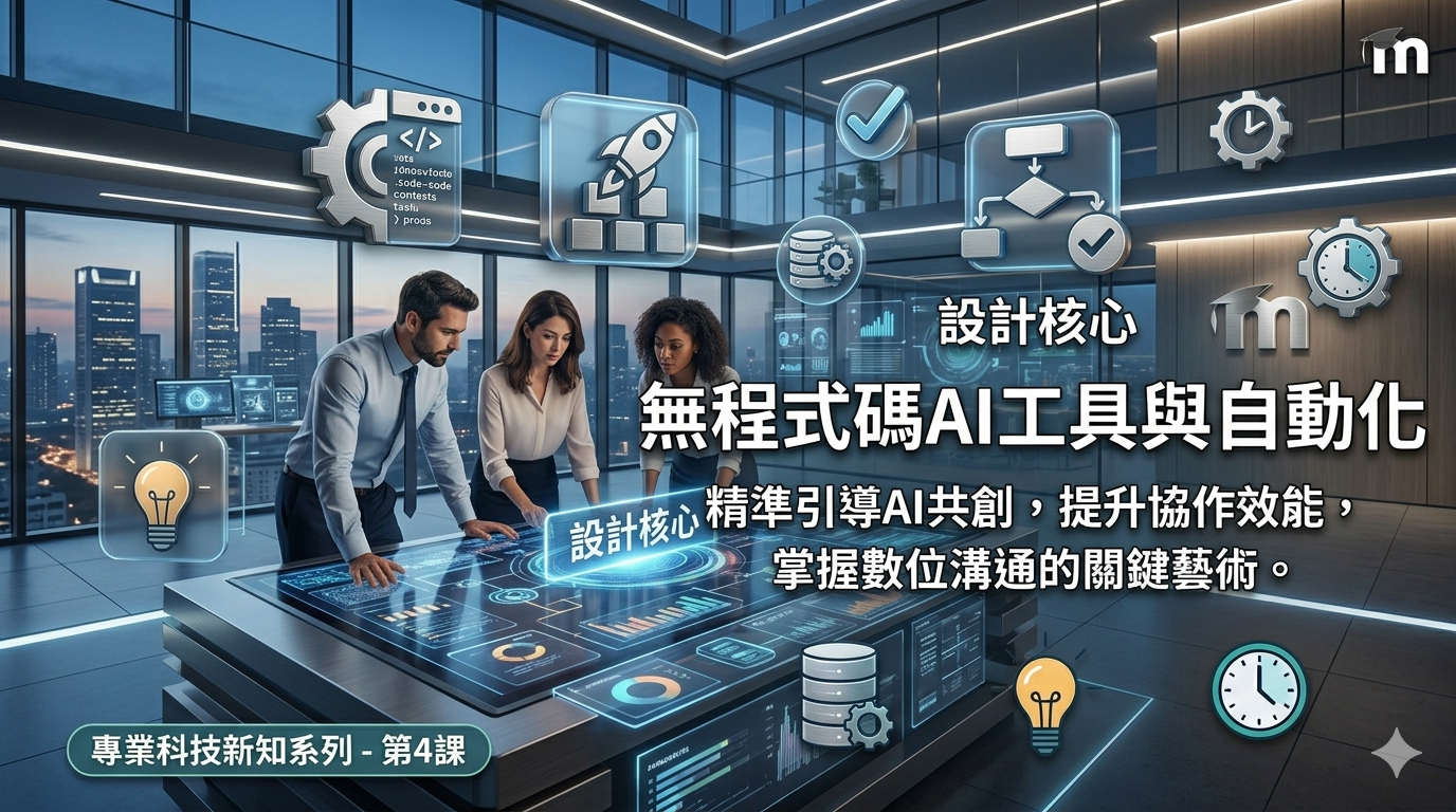 AI時代科技新知與策略引導師－無程式碼AI工具與自動化